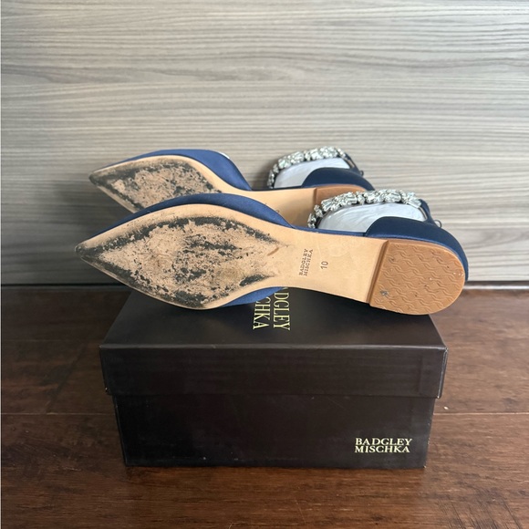 Badgley Mischka Morgen Mary Jane with Crystal Ankle Strap Flats - Picture 13 of 16